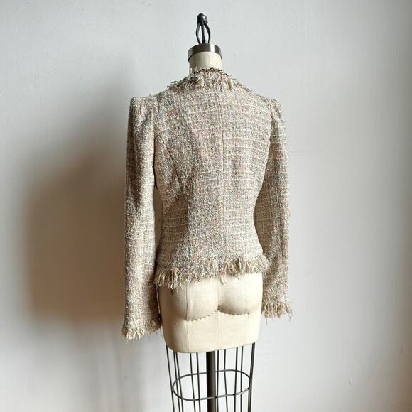 MCGINN FOR NORDSTROM 'Elizabeth' Pastel Tweed Boucle Blazer - Picture 5 of 10